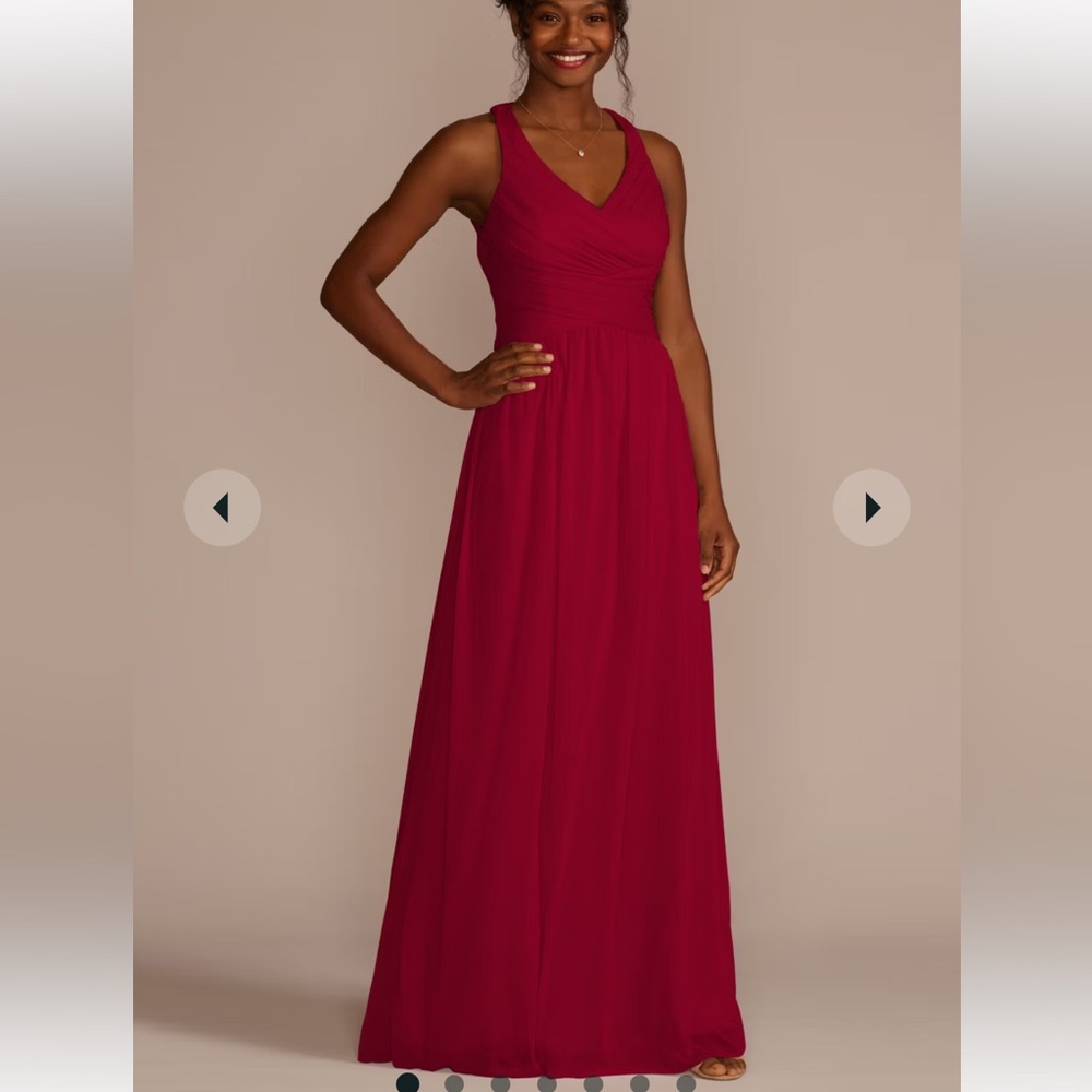 Mesh Long Dress with Crisscross Back
STYLE# W10974